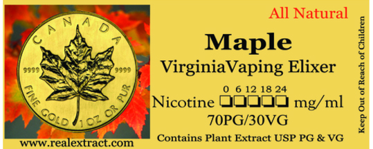 Maple & Virginia Leaf Banner